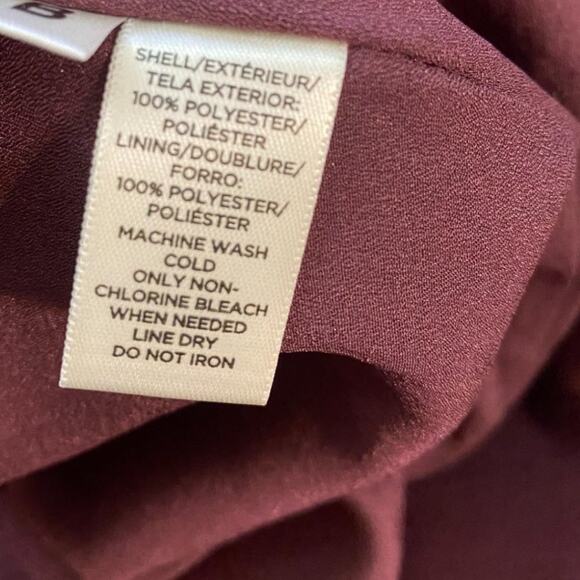 LOFT satin looking polyester dress gorgeous color party dress - women's 4 - Picture 8 of 8